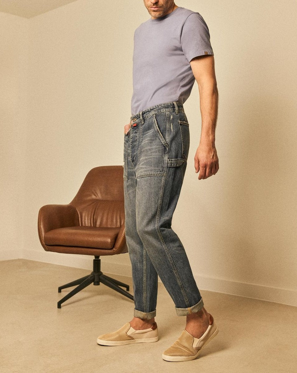 Pantalon Cargo Andrew - Dark Blue - Homme