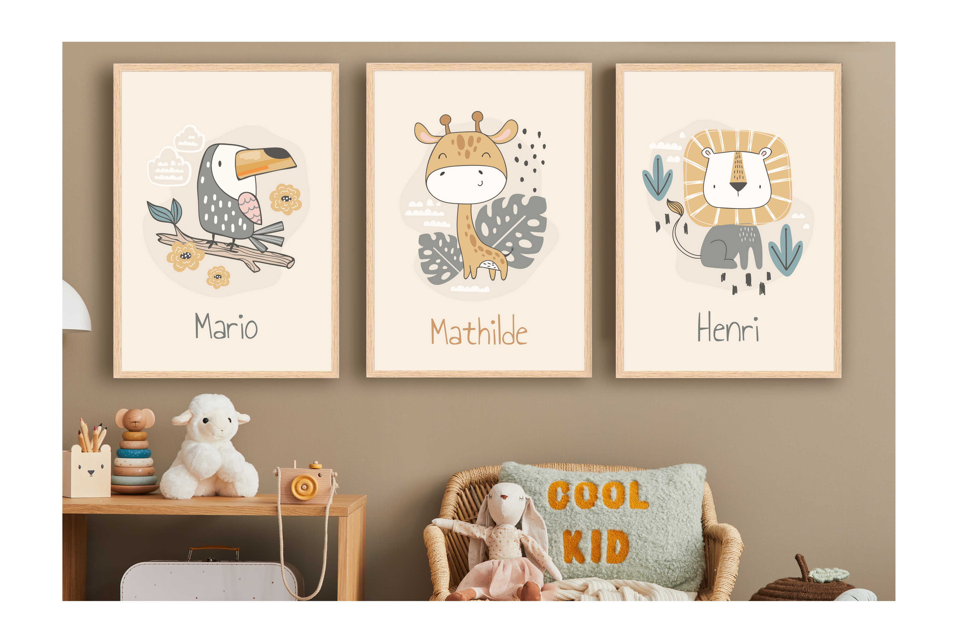 Pósters personalizados - Animales de la Sabana