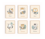 Pósters personalizados - Animales de la Sabana