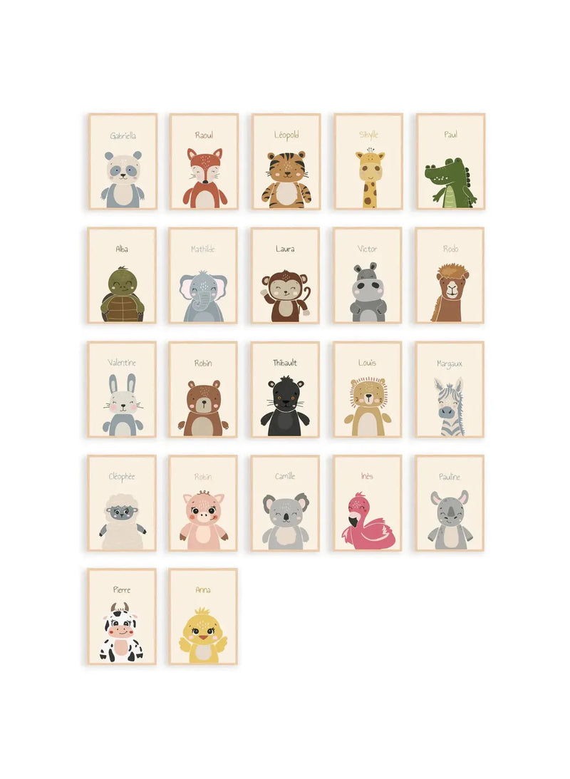 Affiches Personnalisées - Animaux