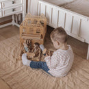 Couverture Bébé Coton Lavé Réversible Anna Terracotta
