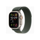 Apple Watch Ultra (2022) 49mm, GPS + Cellular - Cadran Titane Naturel, Boucle Trail Vert