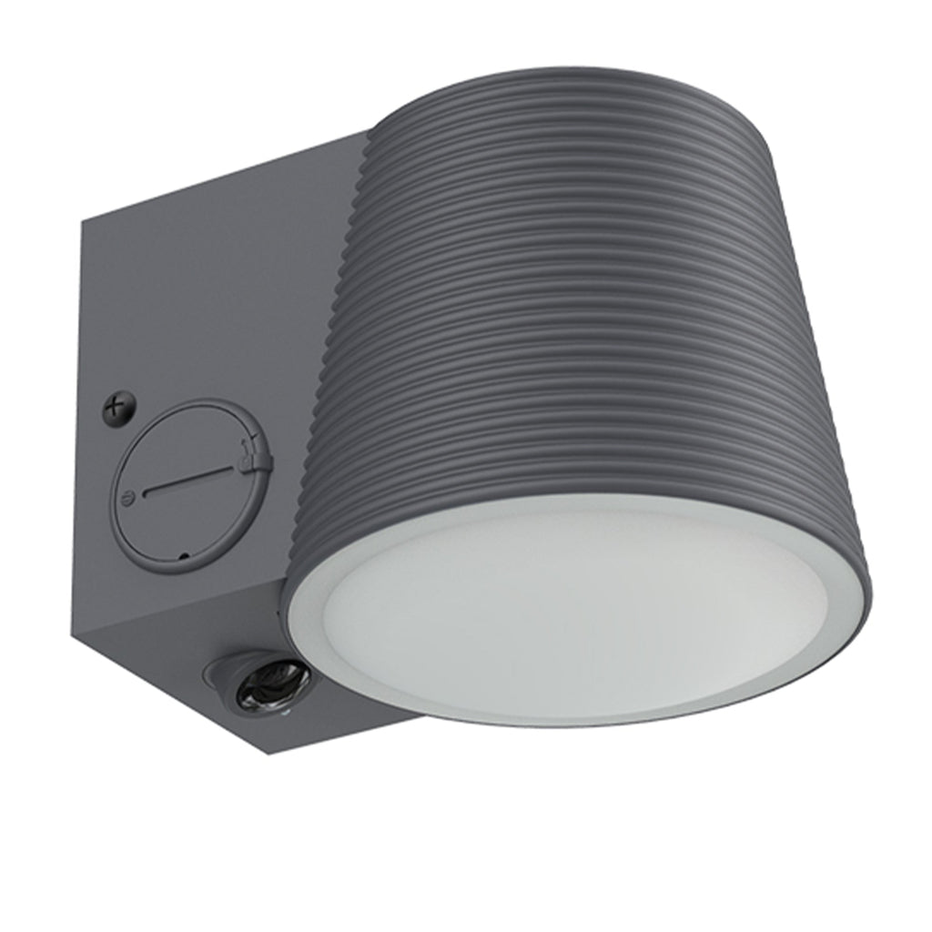 Soline - Decorative Solar Wall Light - Steel - Grey