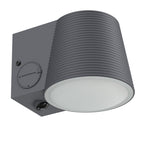 Soline - Decorative Solar Wall Light - Steel - Grey