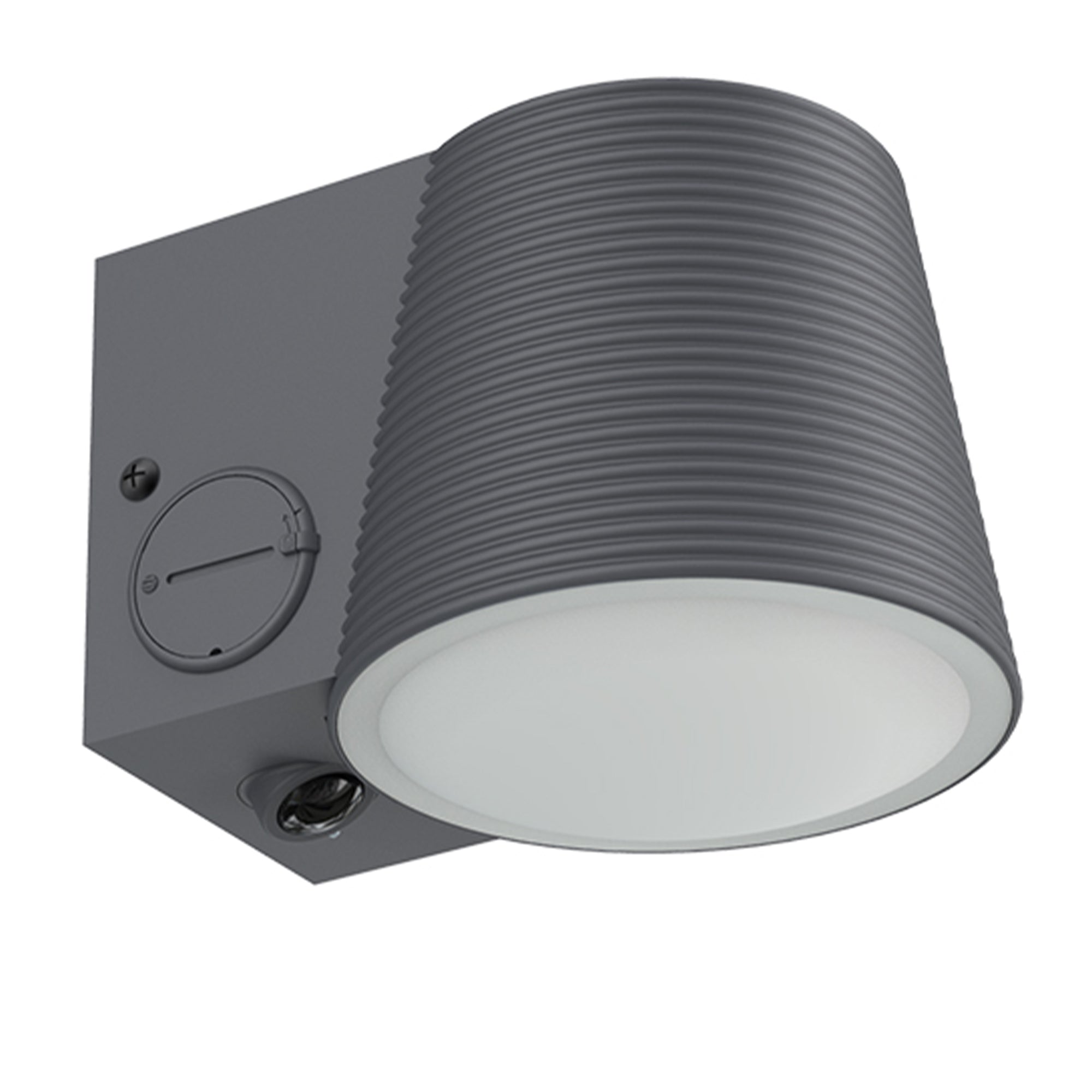 Soline - Decorative Solar Wall Light - Steel - Grey
