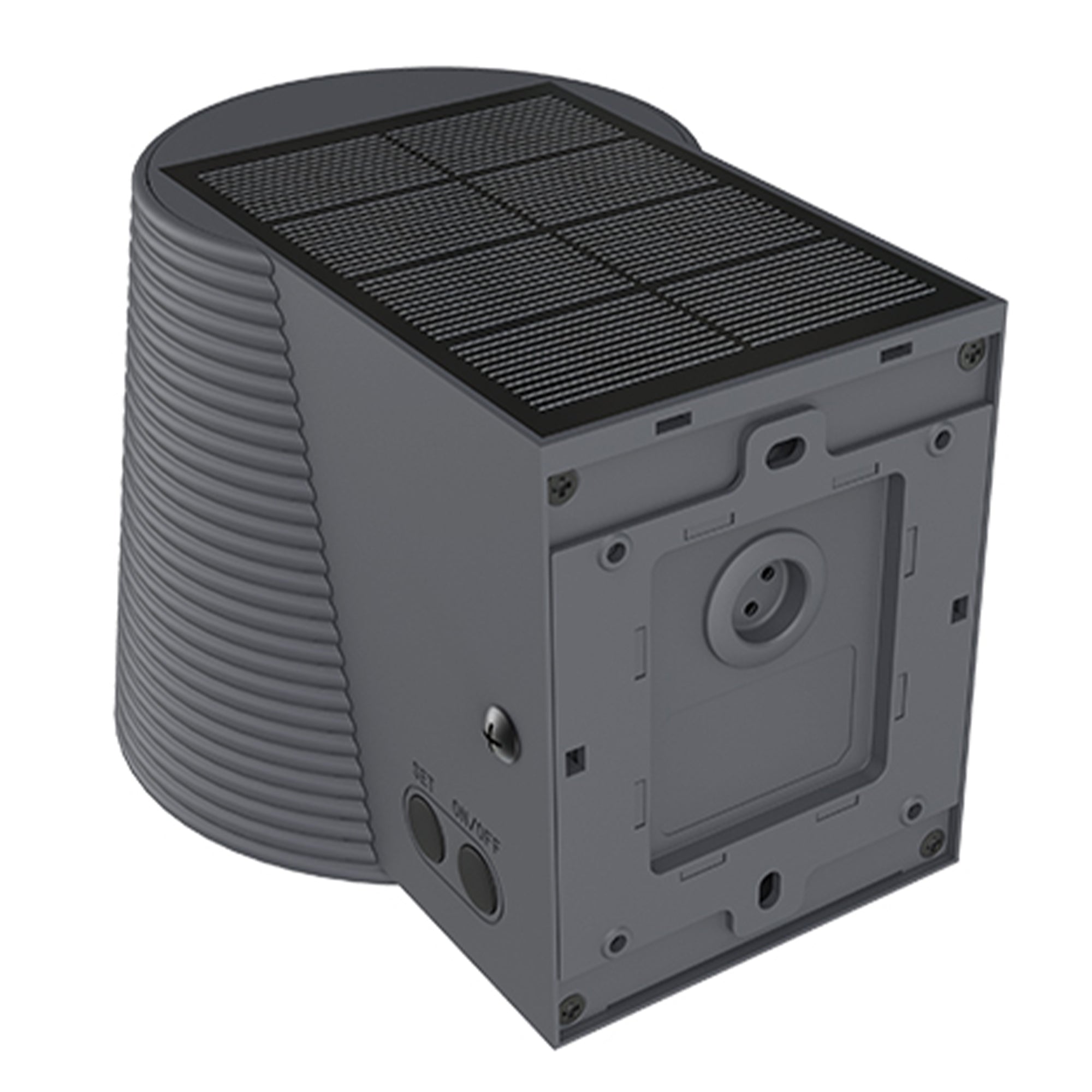 Soline - Decorative Solar Wall Light - Steel - Grey