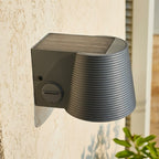 Soline - Decorative Solar Wall Light - Steel - Grey
