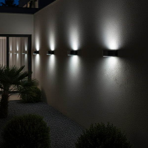 Noxis - Applique Solaire Décorative - Acier - Noir