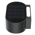 Noxis - Decorative Solar Wall Light - Steel - Black