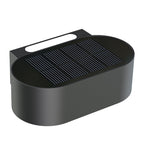 Noxis - Decorative Solar Wall Light - Steel - Black