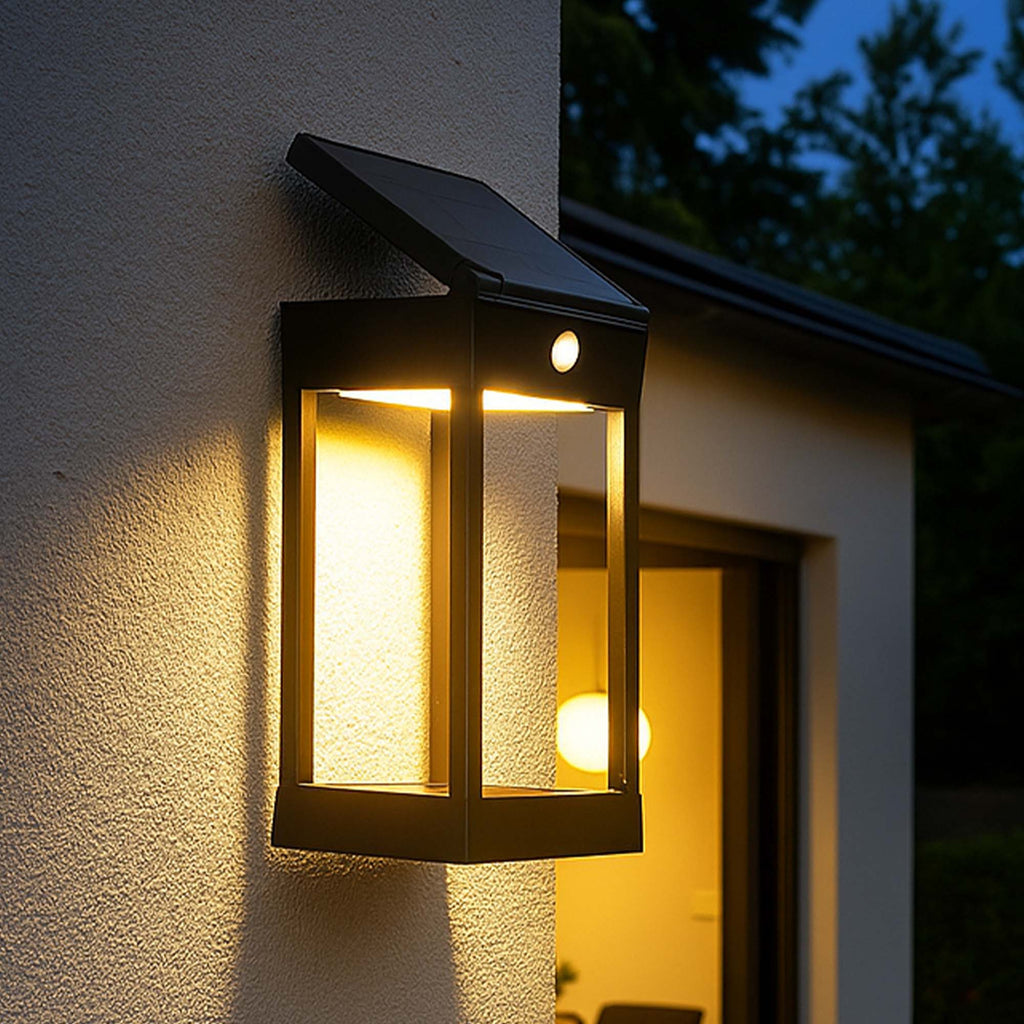 Sunbrik - Applique Solaire Décorative - Acier - Noir