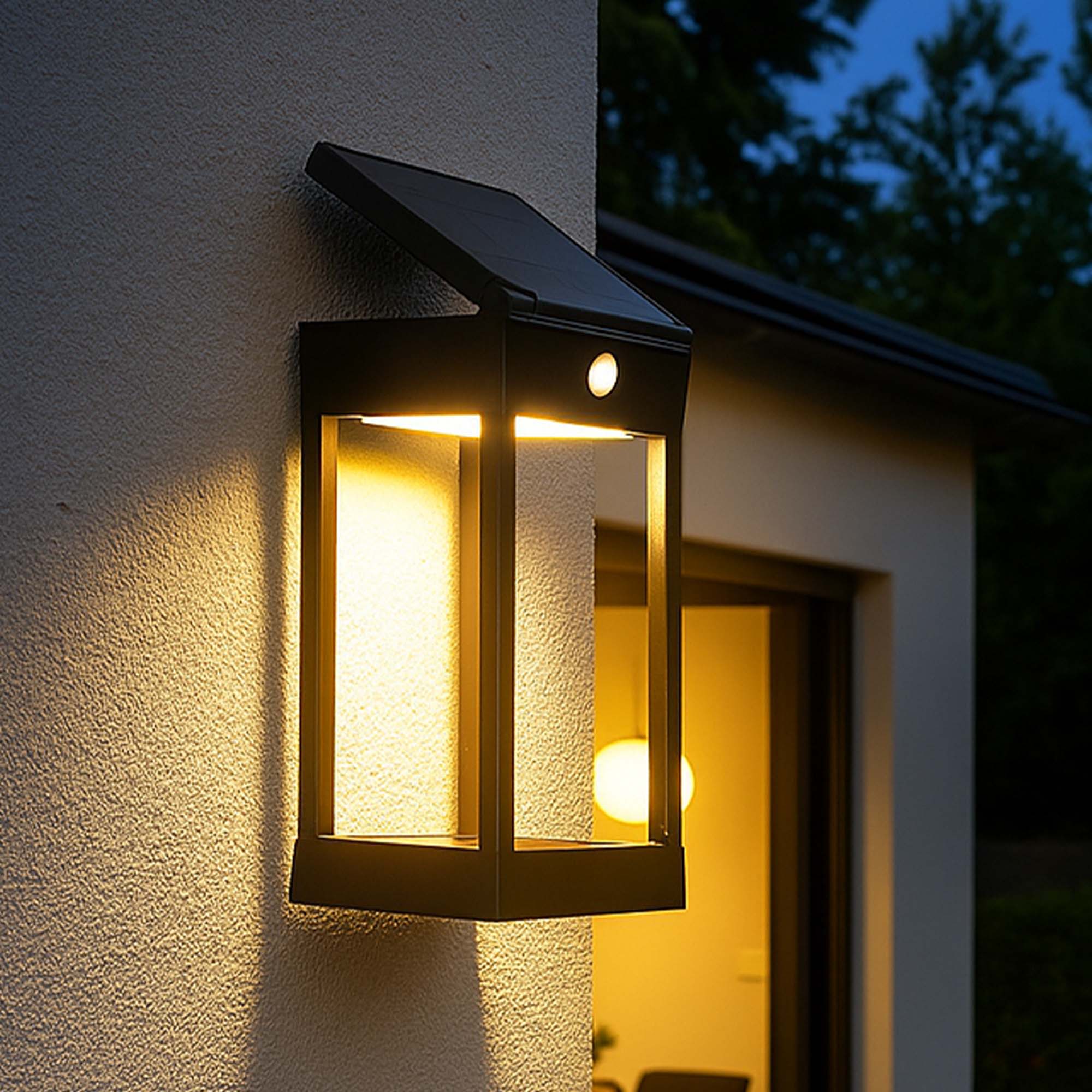Sunbrik - Applique Solaire Décorative - Acier - Noir