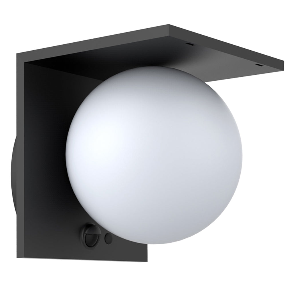 Bolly - Aplique solar decorativo - Acero - Negro