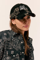 Casquette Fourrure - Noir Bandana