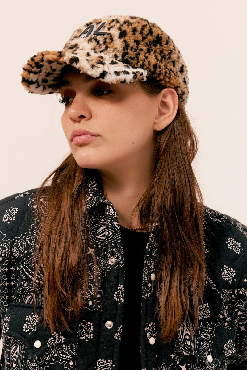 Casquette Fourrure - Léopard