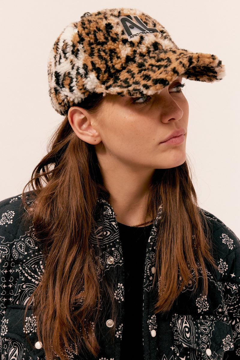 Casquette Fourrure - Léopard