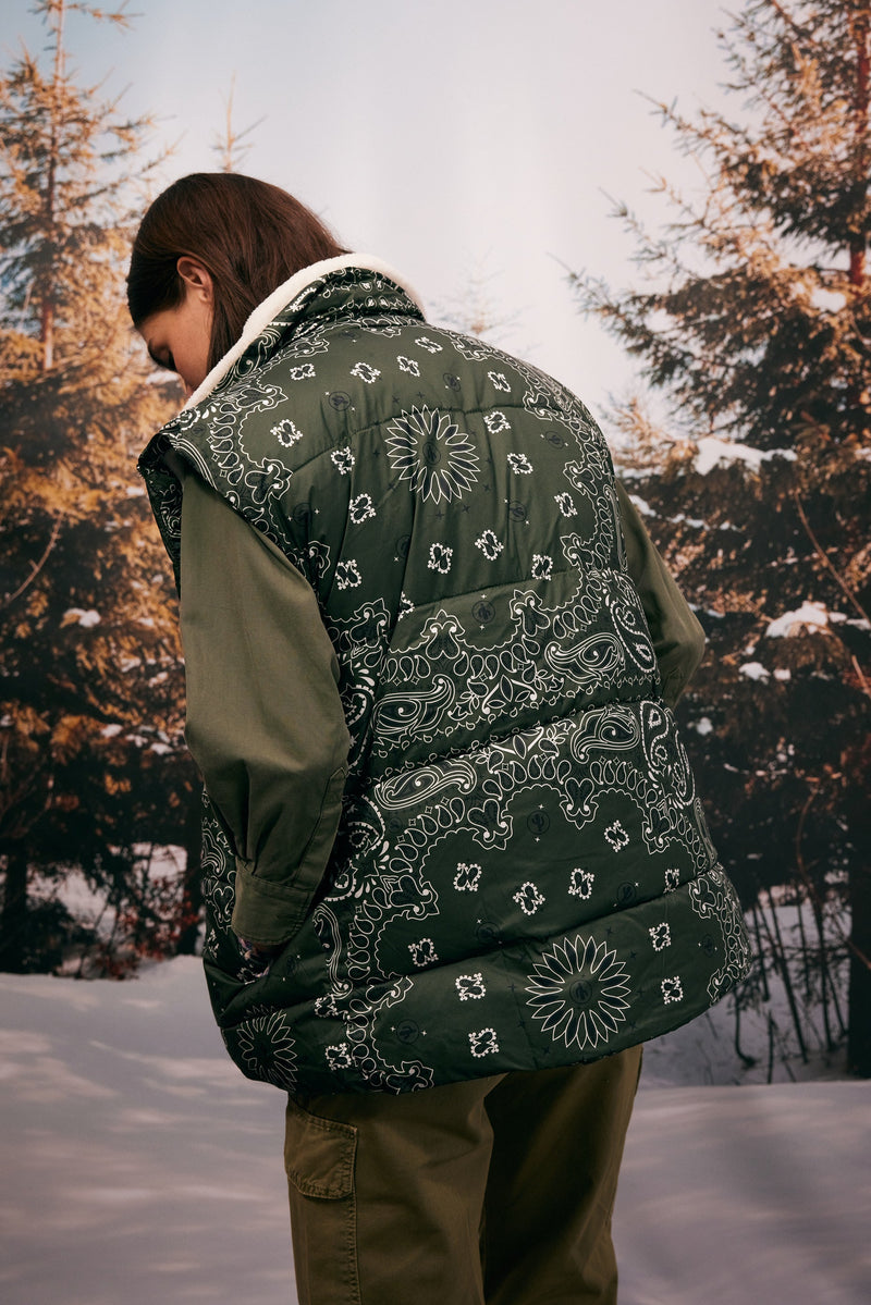 Phoenix Sleeveless Jacket Kaki