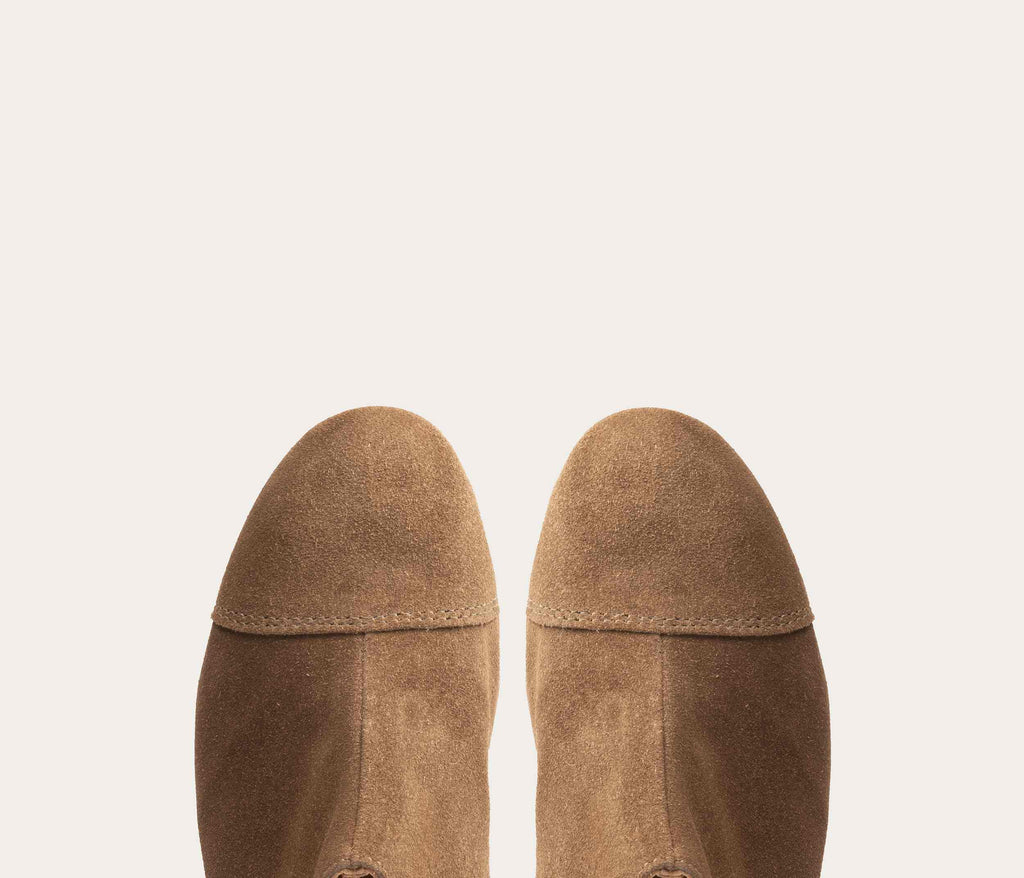 Scarpe Basse Armelle - Velluto Tortora - Donna