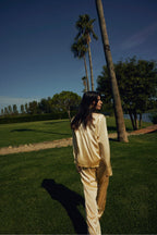 Costume De Pyjama Florence En Soie - Vanille