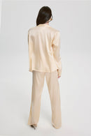 Costume De Pyjama Florence En Soie - Vanille