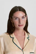 Short Silk Pyjama Set - Vanilla