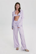 Costume De Pyjama Florence En Soie - Lilas