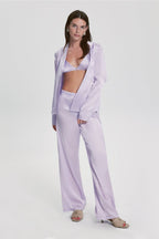 Costume De Pyjama Florence En Soie - Lilas