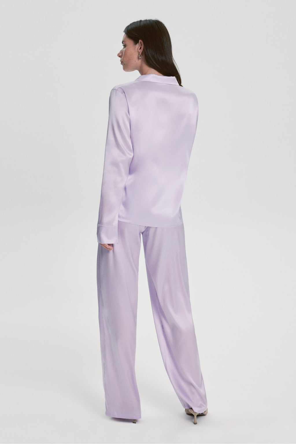 Costume De Pyjama Florence En Soie - Lilas