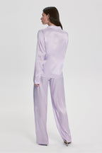 Costume De Pyjama Florence En Soie - Lilas