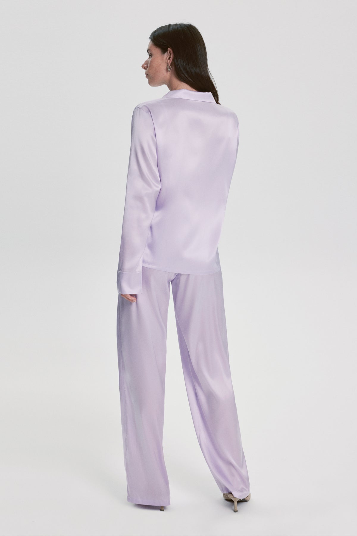 Costume De Pyjama Florence En Soie - Lilas