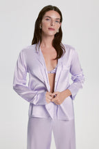 Costume De Pyjama Florence En Soie - Lilas
