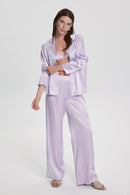 Costume De Pyjama Florence En Soie - Lilas