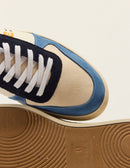 Baskets Basses Arthur - Bleu Ivoire Moutarde