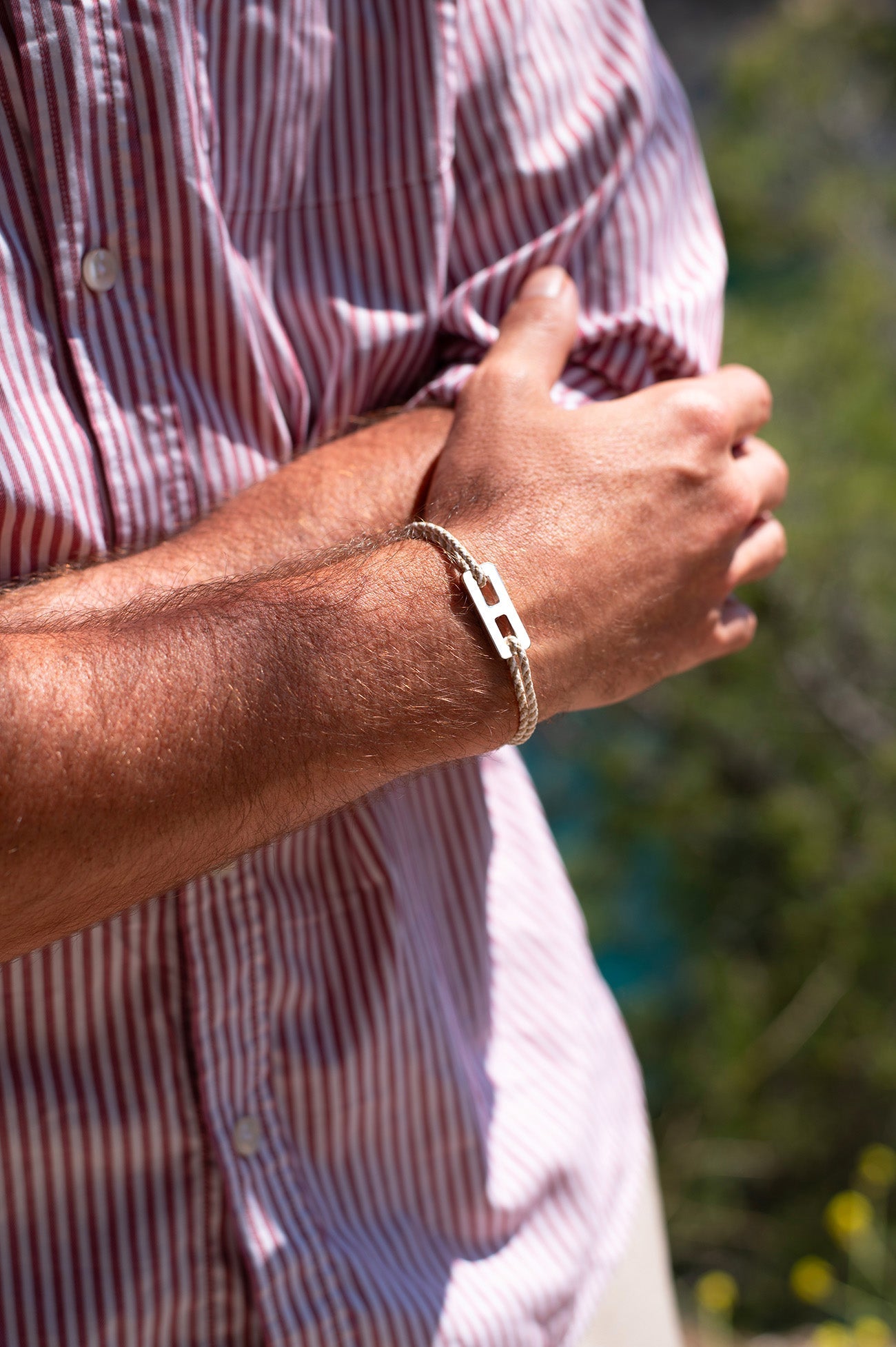 Bracelet Véora - Beige & Blanc