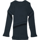 Aspen t-shirt in navy teal merino wool - Minimalisma selection available on amaetc.com, eco-friendly concept store for children