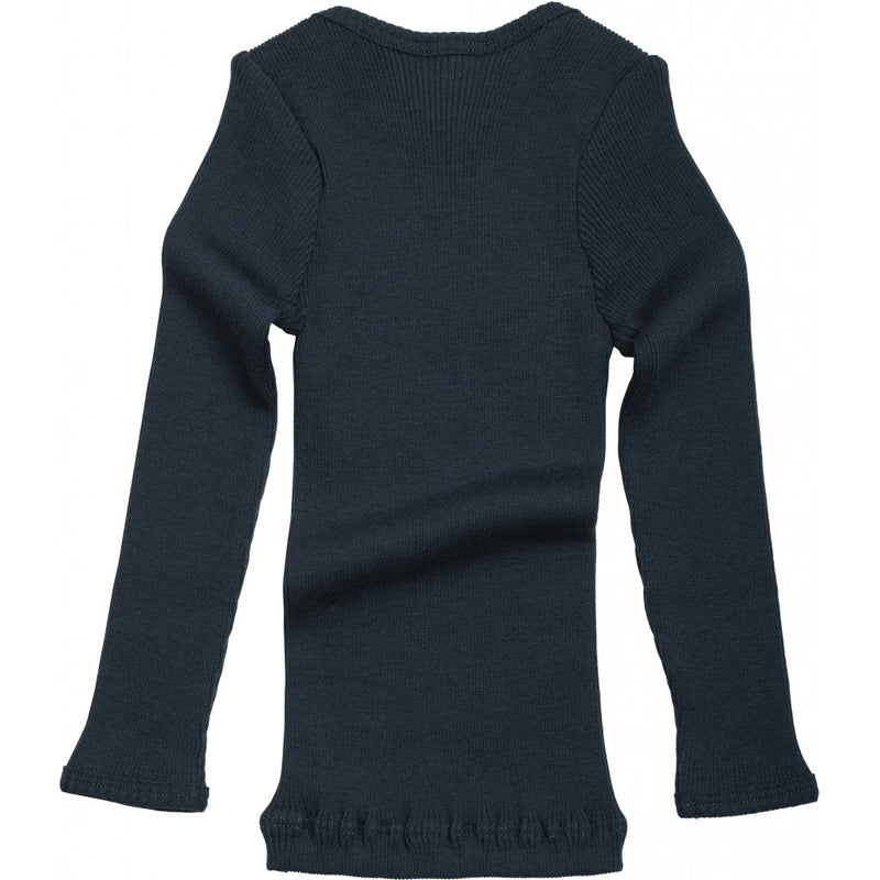 Aspen t-shirt in navy teal merino wool - Minimalisma selection available on amaetc.com, eco-friendly concept store for children