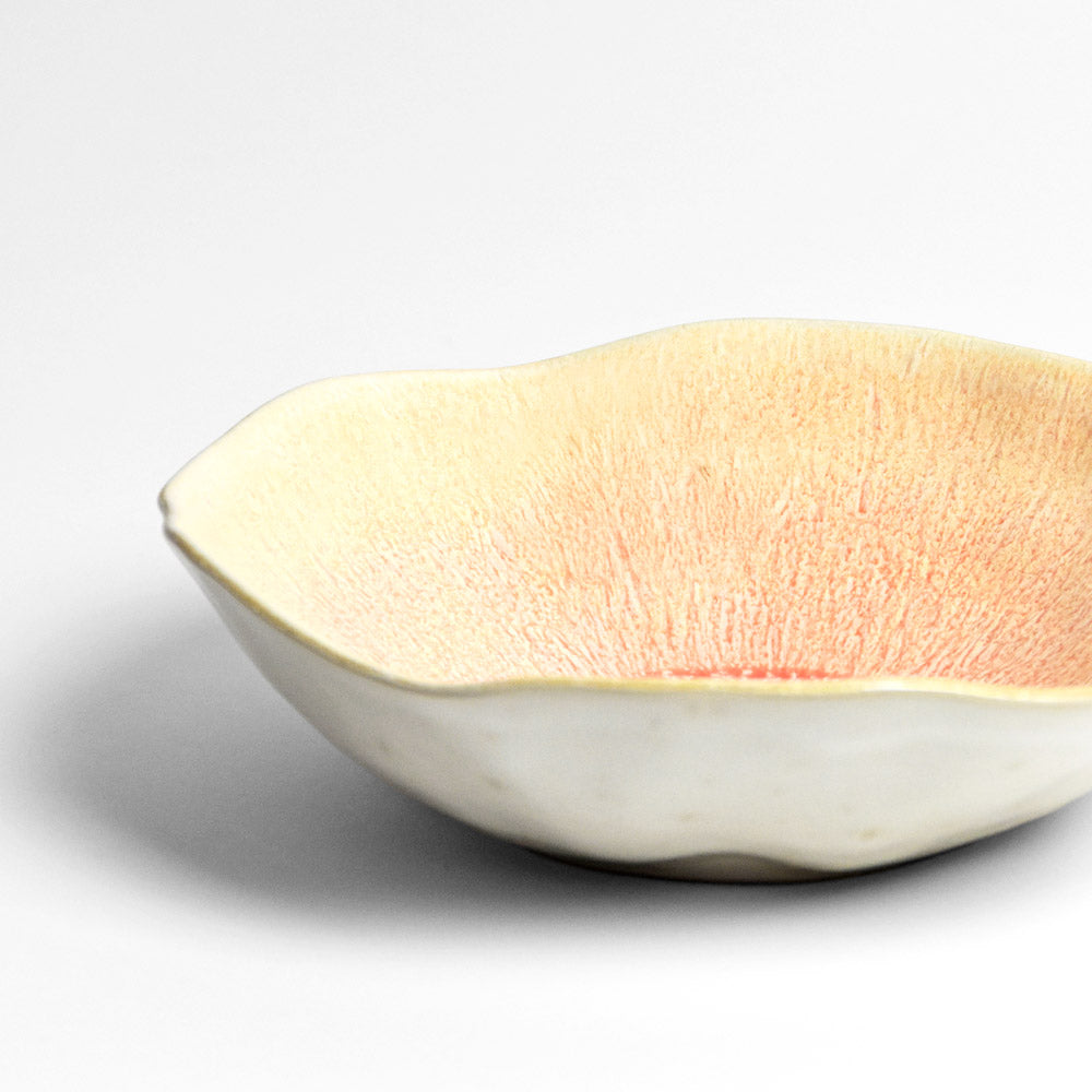 Assiette Creuse Onda - Corail Doré