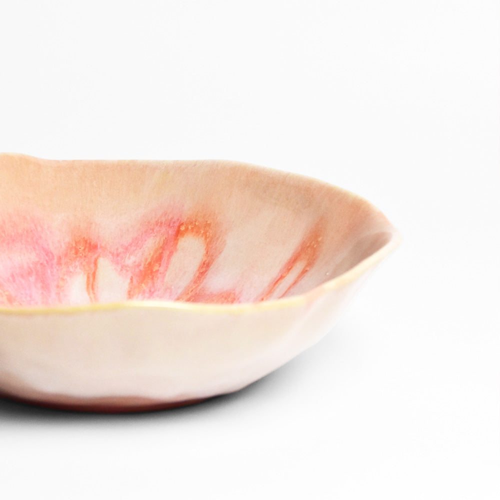 Plato hondo Onda - Rosa Anémona