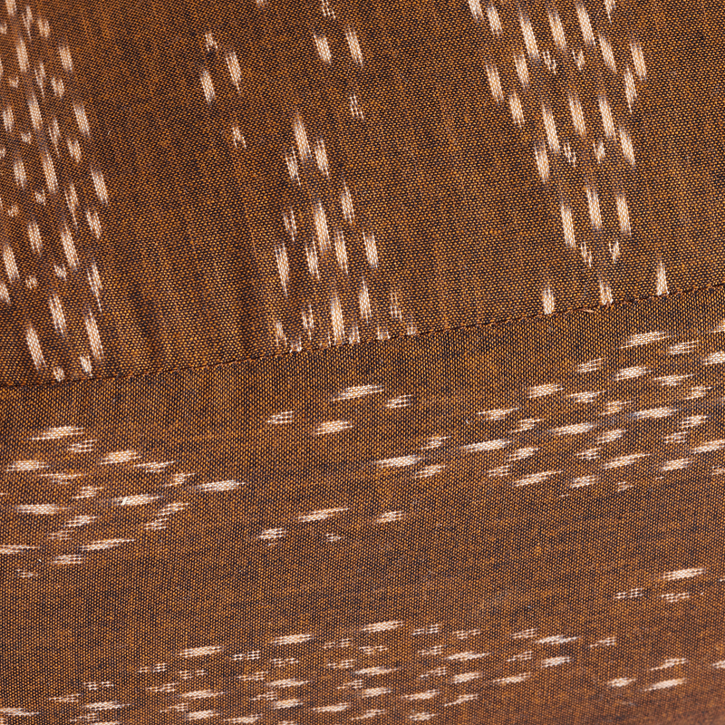 Small Floor Cushion - Ikat Mystery Clay