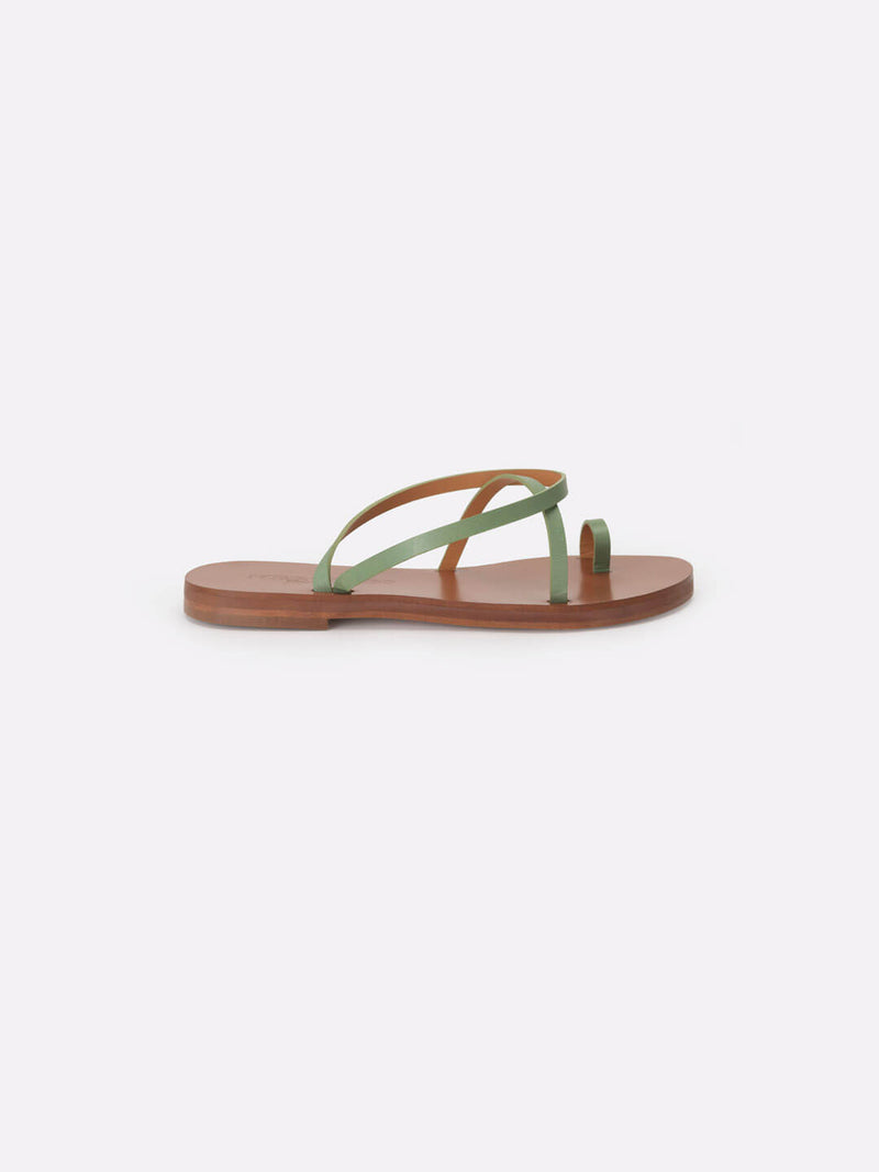 Atenea Green Sandals