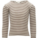 Minimalisma - Camiseta de lana merino con rayas Atlantic Winter Fog