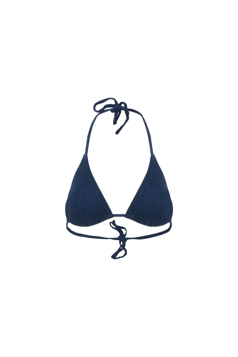 Haut De Maillot Amour A La Plage - Marine