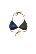Attachante triangle satinado marin