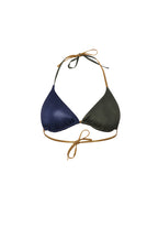 Attachante triangle satinado marin