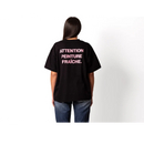 Atención Fresh Painting - Camiseta Camiseta Negro Rosa - Rosa