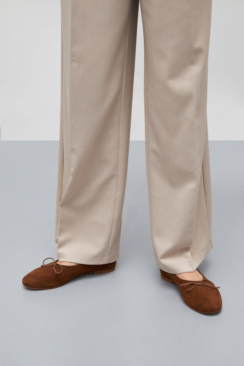 Ballerines Ava - Daim Chocolat