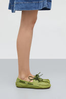 Chaussures Bateau Ivy - Nubuck Vert