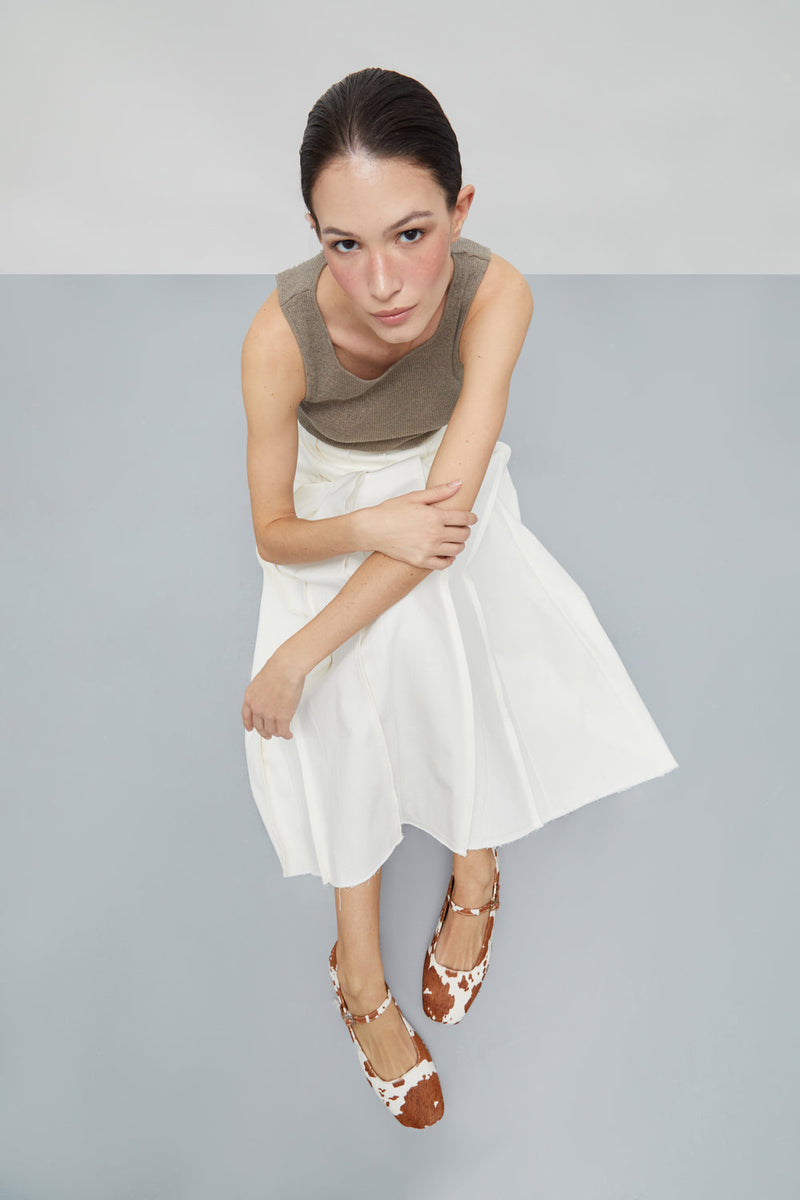 Mary Janes Julieta - Cuir De Veau Imprimé Vache