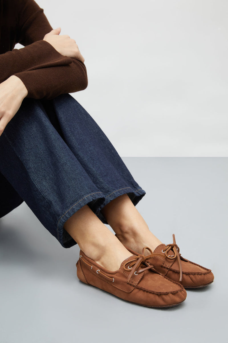 Chaussures Bateau Ivy - Caramel Nubuck