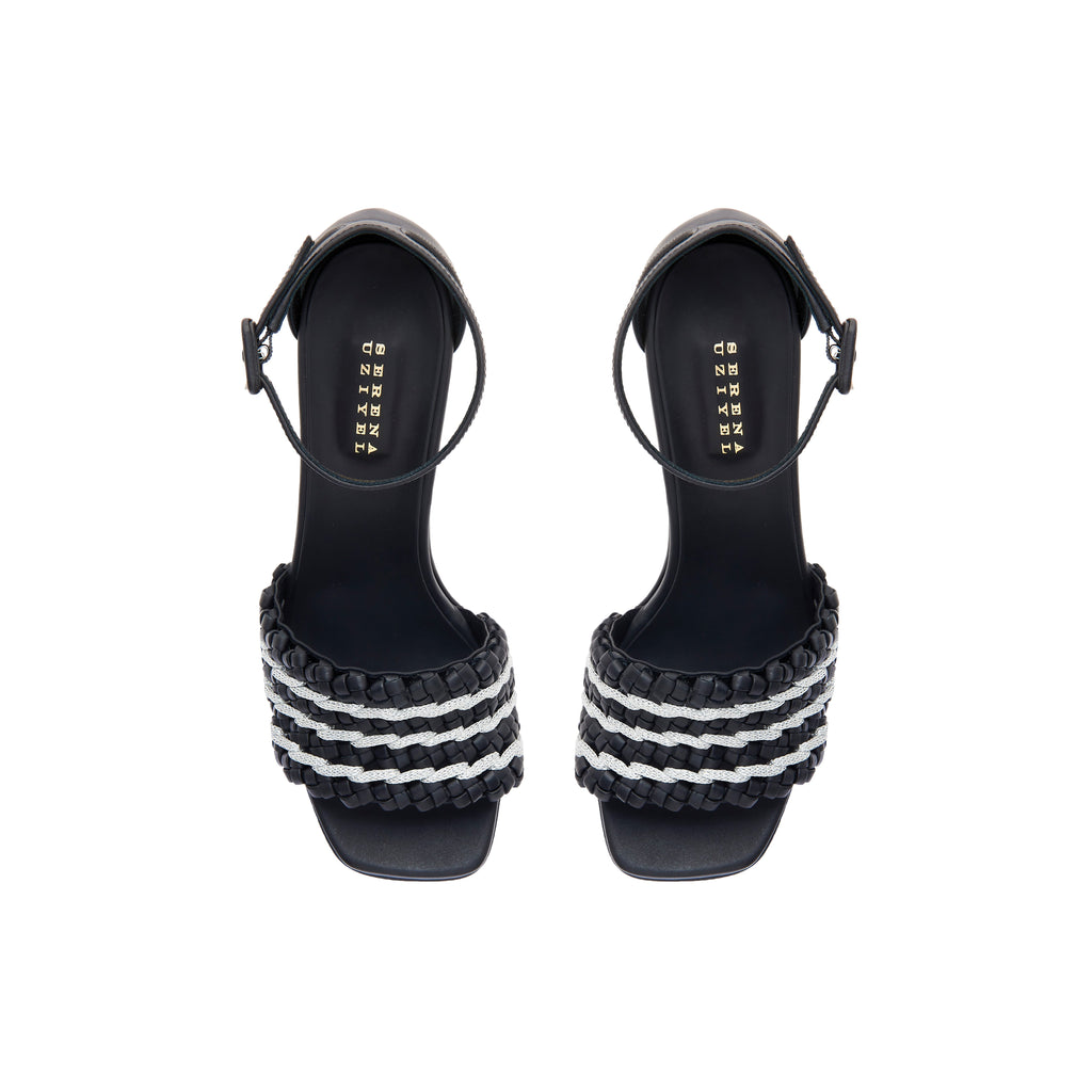 Aurnia Black Platform Ankle Sandal